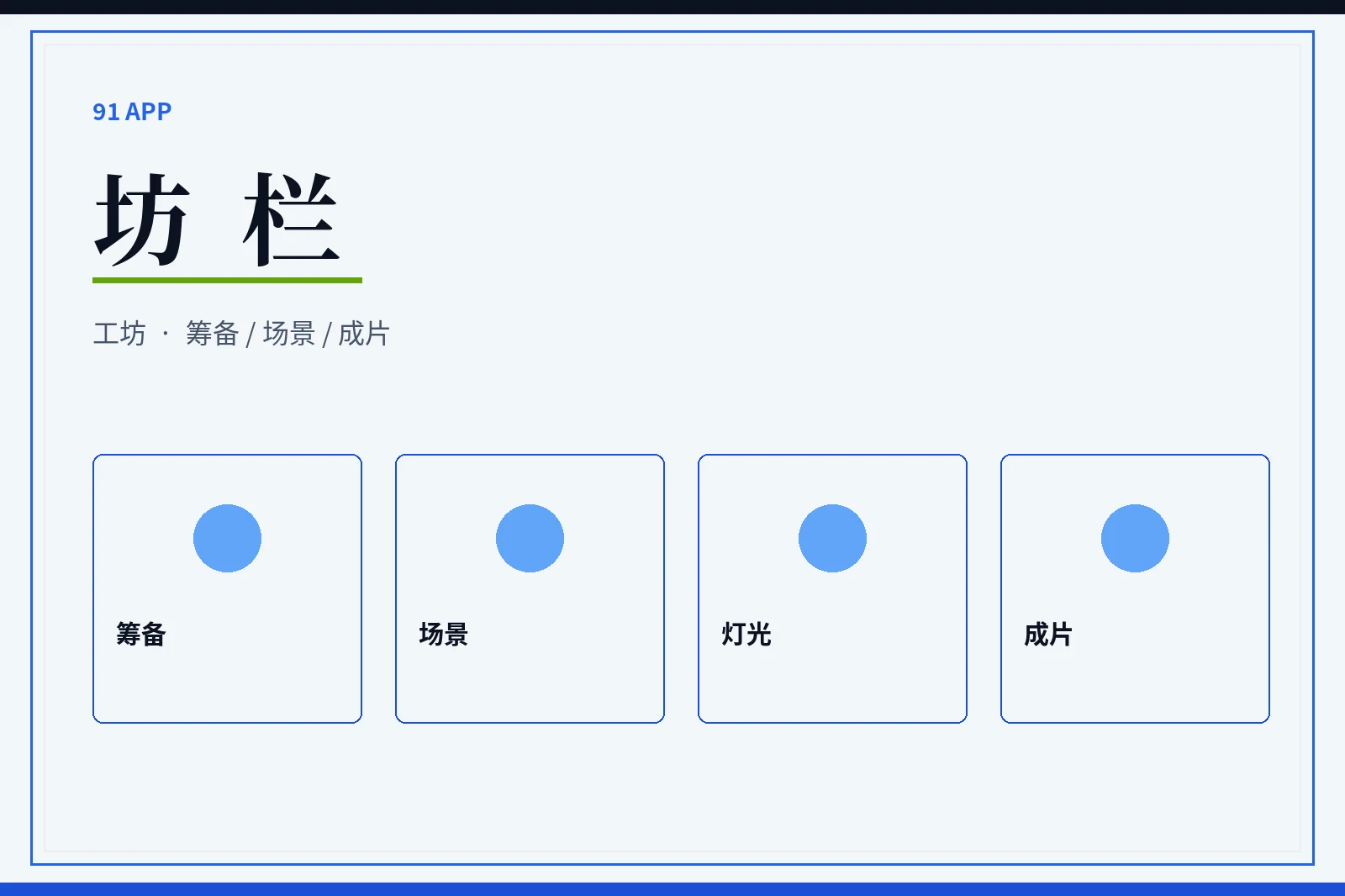91APP坊栏制作流程